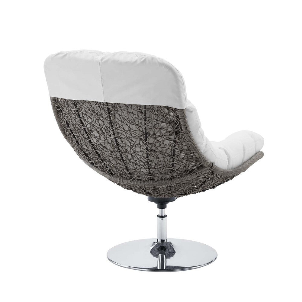 EEI-3616 Brighton Wicker Rattan Outdoor Patio Swivel Lounge Chair by Modway