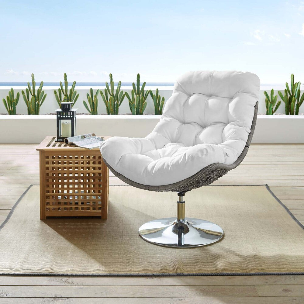 EEI-3616 Brighton Wicker Rattan Outdoor Patio Swivel Lounge Chair by Modway