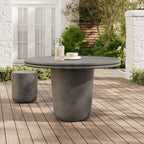 EEI-7087 Brion 48" Indoor - Outdoor Patio Concrete Round Dining Table by Modway