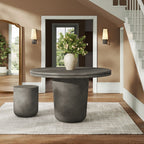 EEI-7087 Brion 48" Indoor - Outdoor Patio Concrete Round Dining Table by Modway