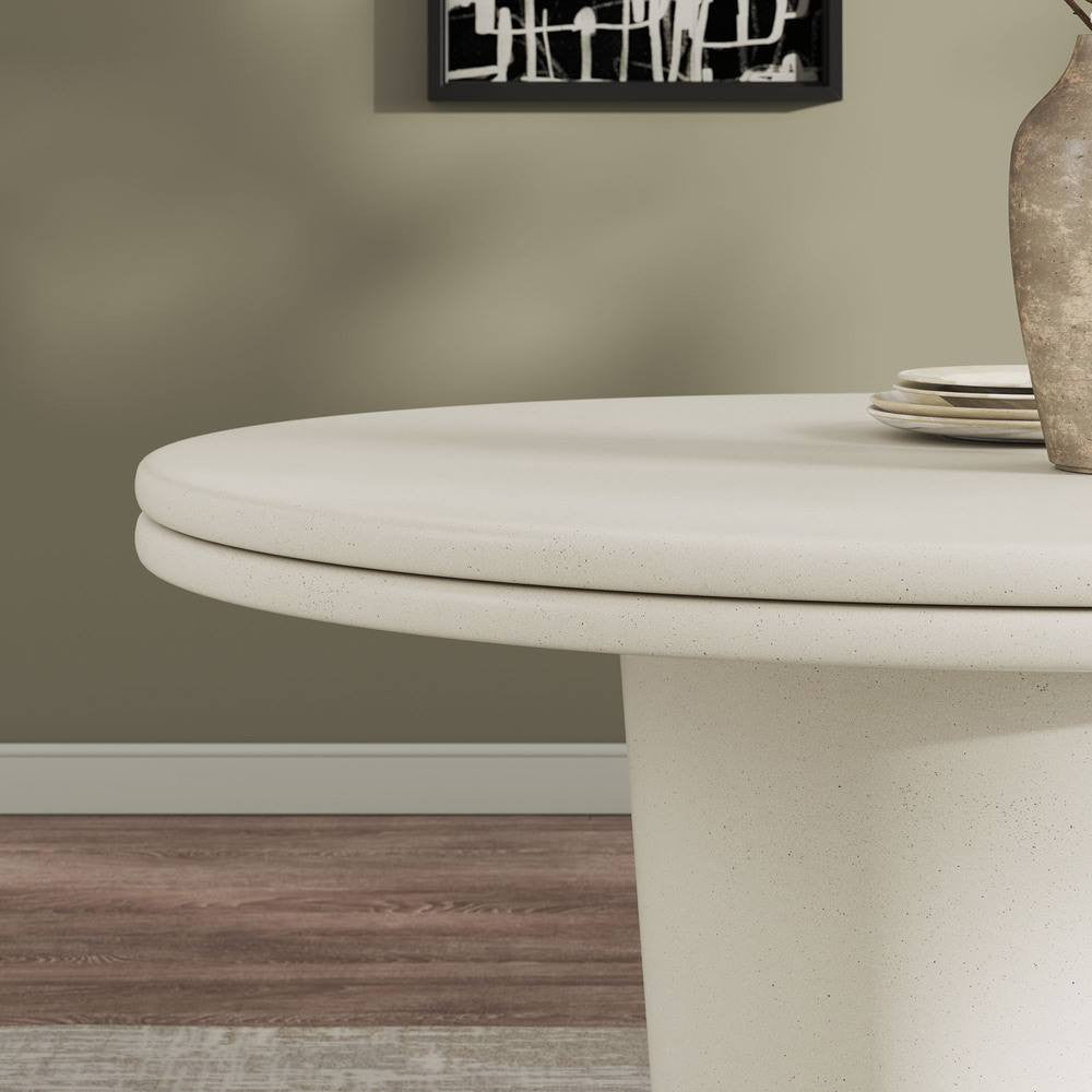 EEI-7087 Brion 48" Indoor - Outdoor Patio Concrete Round Dining Table by Modway