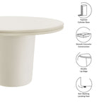 EEI-7087 Brion 48" Indoor - Outdoor Patio Concrete Round Dining Table by Modway