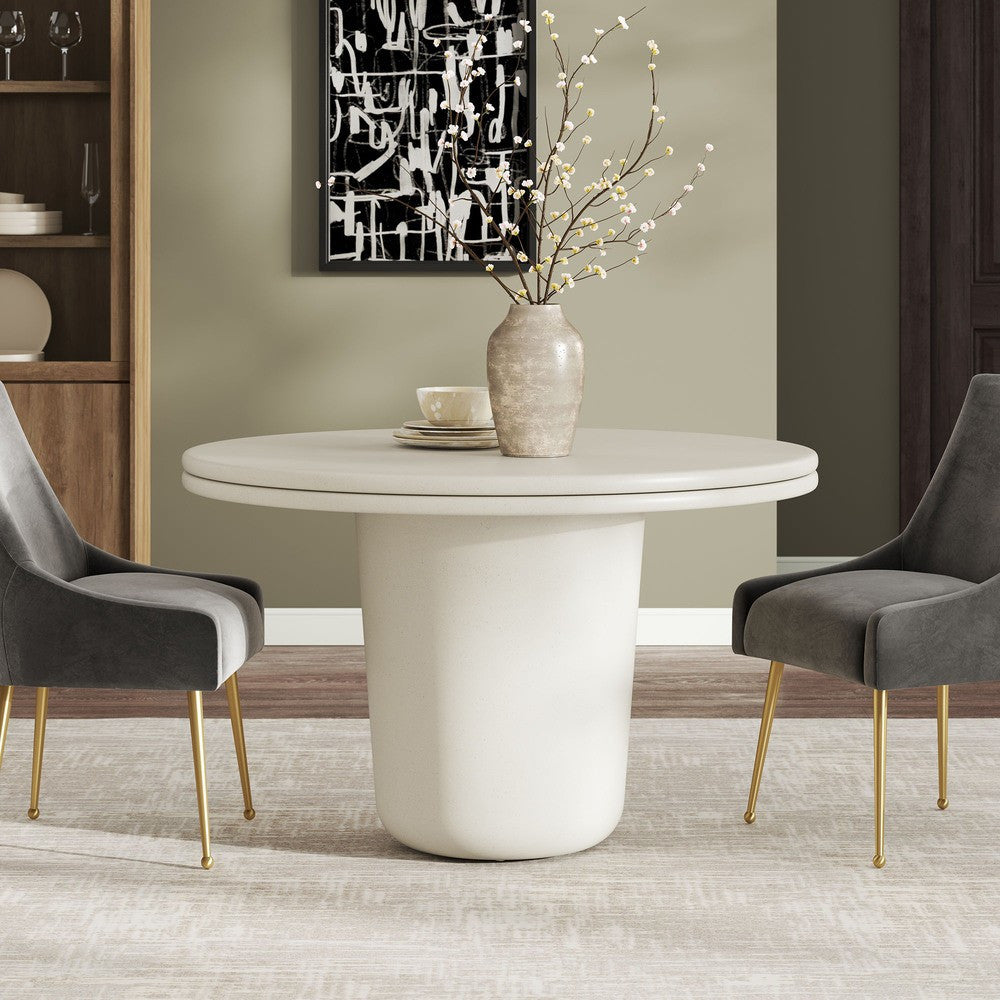 EEI-7087 Brion 48" Indoor - Outdoor Patio Concrete Round Dining Table by Modway