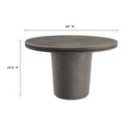 EEI-7172 Brion Indoor - Outdoor Patio Concrete 5 Piece Dining Table Set by Modway
