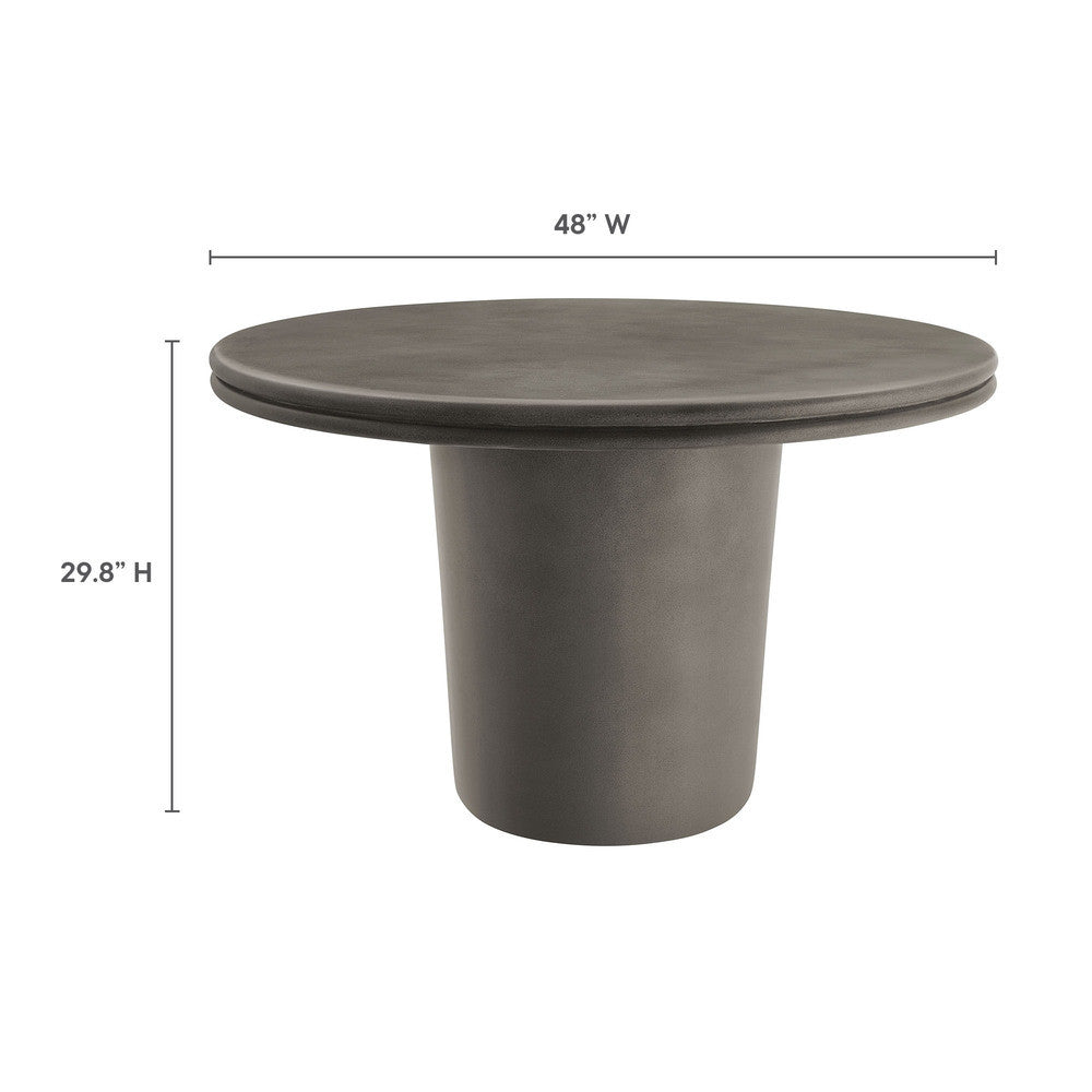 EEI-7172 Brion Indoor - Outdoor Patio Concrete 5 Piece Dining Table Set by Modway