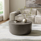 EEI-7099 Brion Round Indoor - Outdoor Patio Concrete Coffee Table by Modway