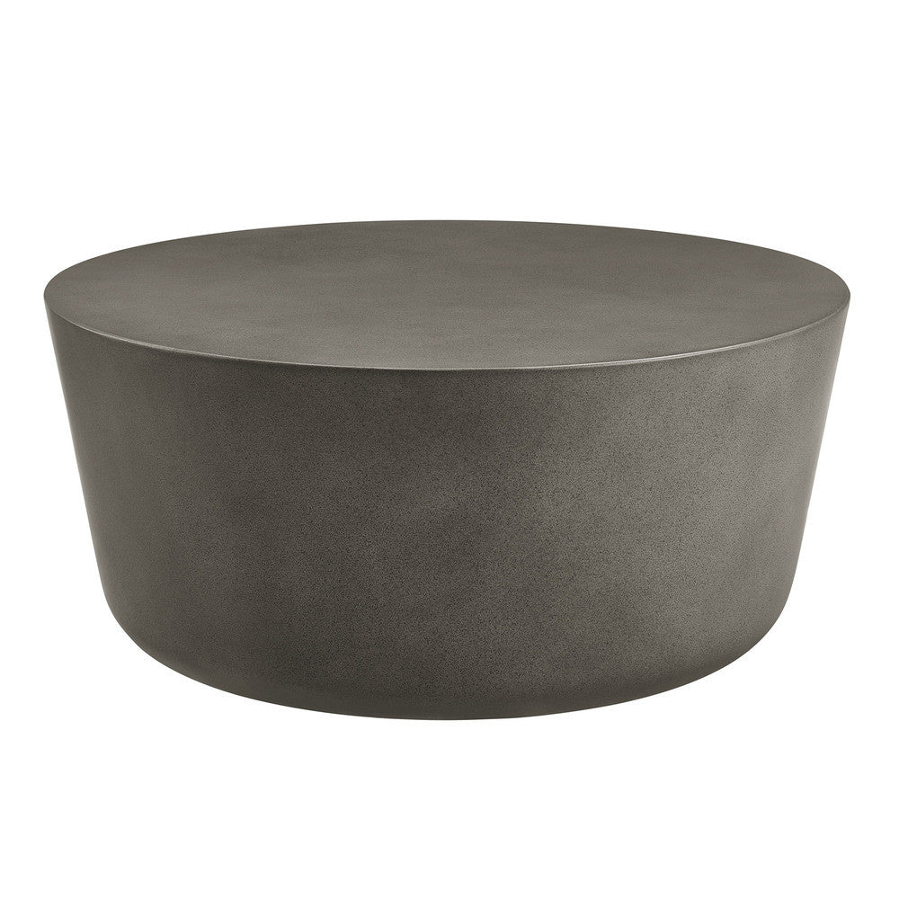 EEI-7099 Brion Round Indoor - Outdoor Patio Concrete Coffee Table by Modway