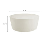 EEI-7099 Brion Round Indoor - Outdoor Patio Concrete Coffee Table by Modway