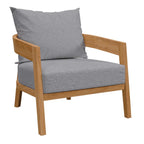 EEI-5834 Brisbane 3-Piece Teak Wood Outdoor Patio Set by Modway