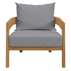 EEI-5834 Brisbane 3-Piece Teak Wood Outdoor Patio Set by Modway