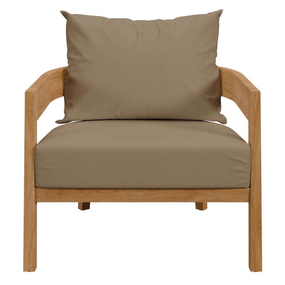 EEI-5834 Brisbane 3-Piece Teak Wood Outdoor Patio Set by Modway