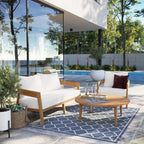 EEI-5834 Brisbane 3-Piece Teak Wood Outdoor Patio Set by Modway