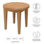 EEI-5835 Brisbane 3-Piece Teak Wood Outdoor Patio Set by Modway