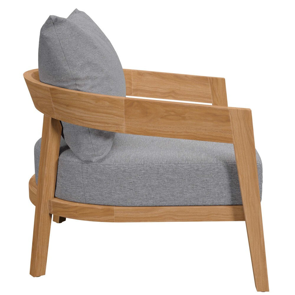 EEI-5835 Brisbane 3-Piece Teak Wood Outdoor Patio Set by Modway