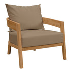 EEI-5835 Brisbane 3-Piece Teak Wood Outdoor Patio Set by Modway