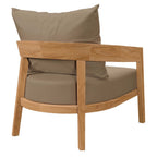 EEI-5835 Brisbane 3-Piece Teak Wood Outdoor Patio Set by Modway