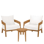 EEI-5835 Brisbane 3-Piece Teak Wood Outdoor Patio Set by Modway