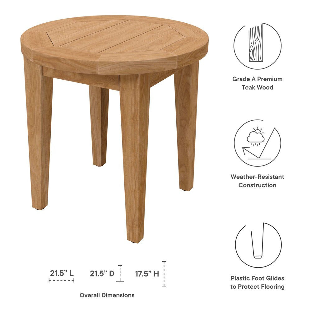 EEI-5833 Brisbane 6-Piece Teak Wood Outdoor Patio Set by Modway