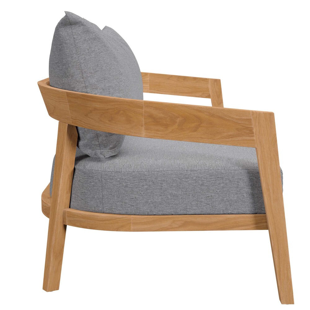 EEI-5833 Brisbane 6-Piece Teak Wood Outdoor Patio Set by Modway