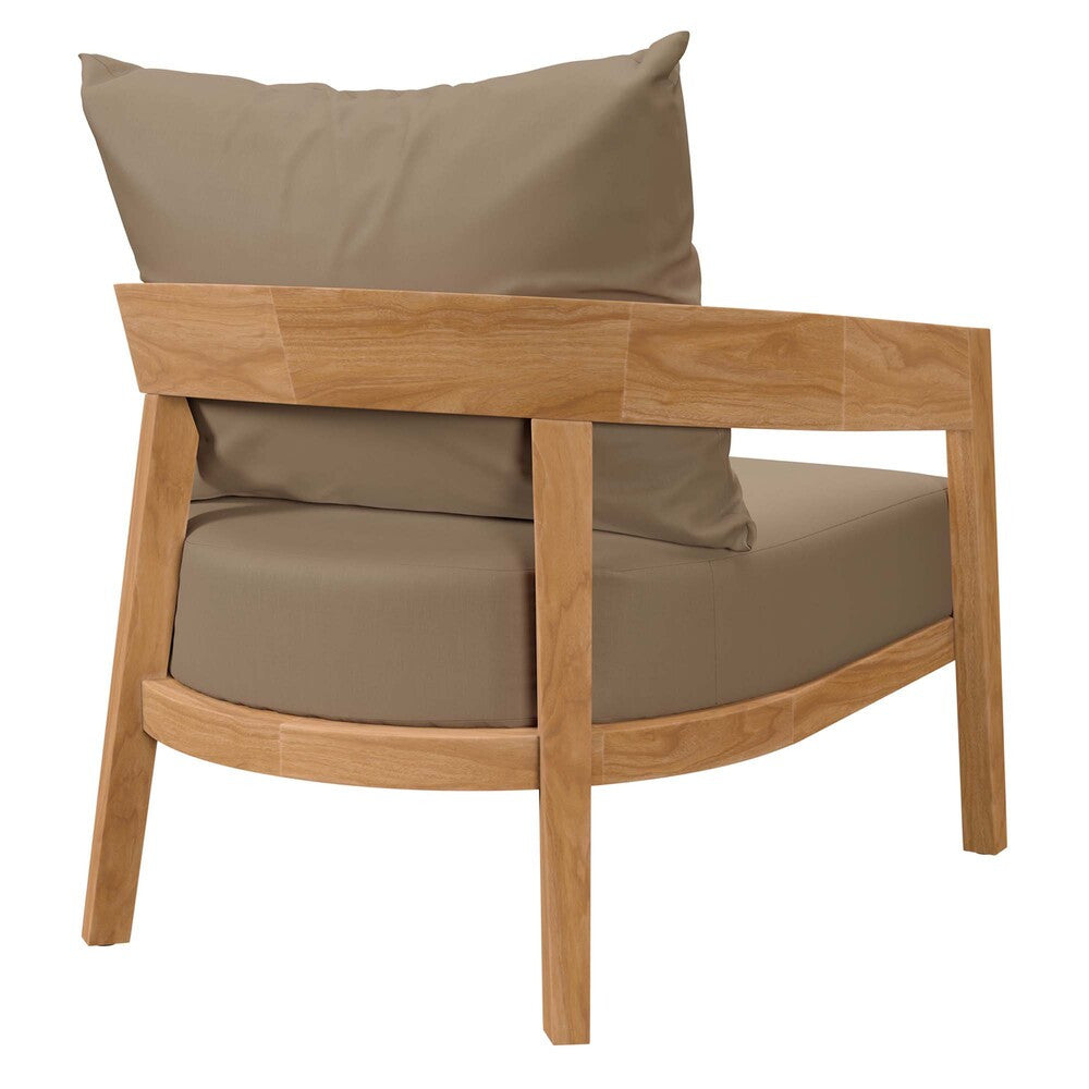 EEI-5833 Brisbane 6-Piece Teak Wood Outdoor Patio Set by Modway