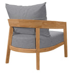EEI-5602 Brisbane Teak Wood Outdoor Patio Armchair by Modway