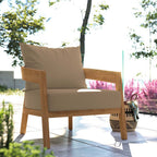EEI-5602 Brisbane Teak Wood Outdoor Patio Armchair by Modway