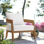 EEI-5602 Brisbane Teak Wood Outdoor Patio Armchair by Modway