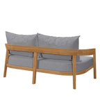 EEI-5601 Brisbane Teak Wood Outdoor Patio Loveseat by Modway