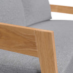 EEI-5601 Brisbane Teak Wood Outdoor Patio Loveseat by Modway