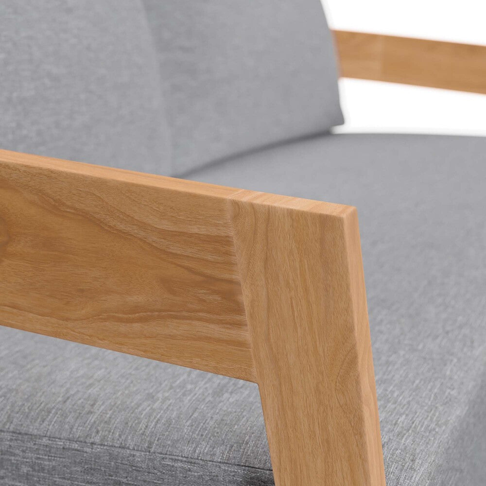 EEI-5601 Brisbane Teak Wood Outdoor Patio Loveseat by Modway