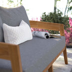 EEI-5601 Brisbane Teak Wood Outdoor Patio Loveseat by Modway