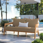 EEI-5601 Brisbane Teak Wood Outdoor Patio Loveseat by Modway