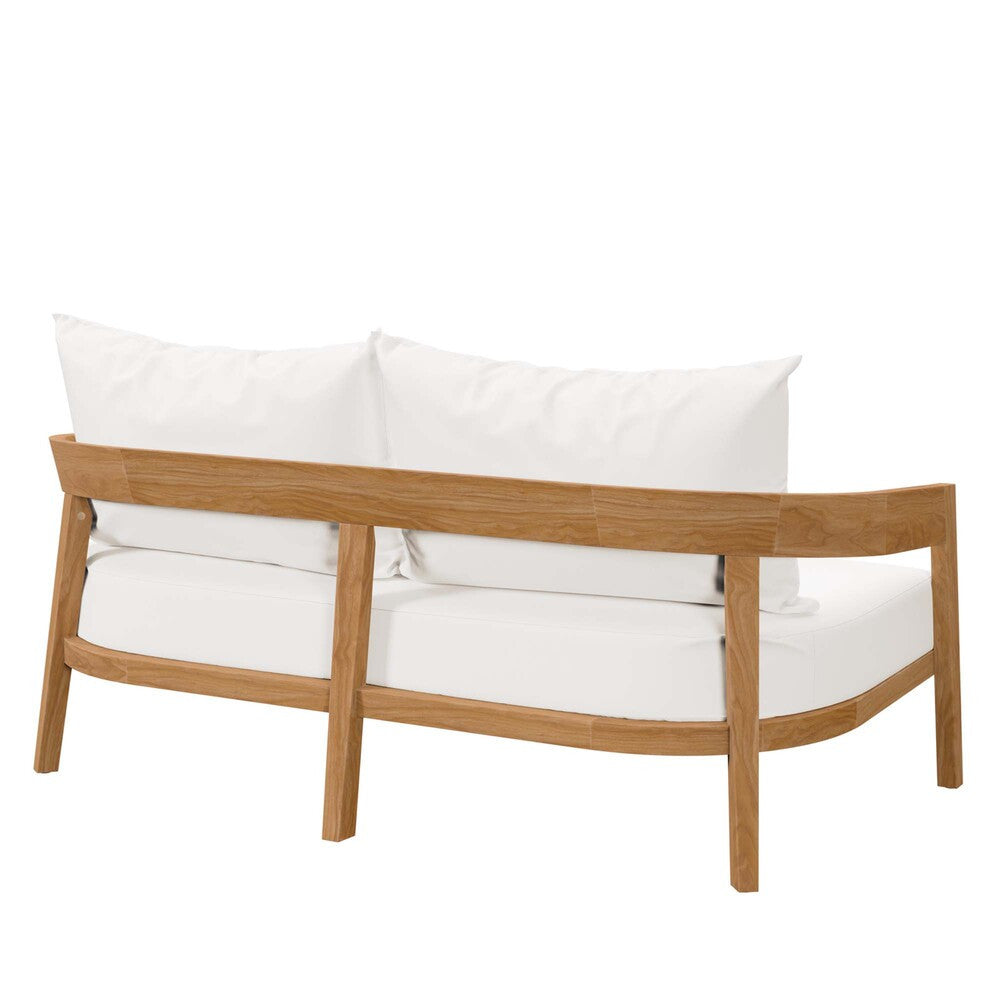 EEI-5601 Brisbane Teak Wood Outdoor Patio Loveseat by Modway