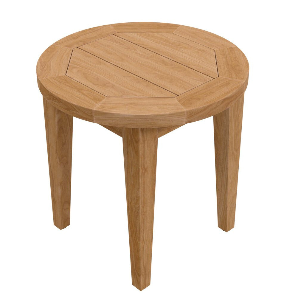 EEI-5604-NAT Brisbane Teak Wood Outdoor Patio Side Table by Modway