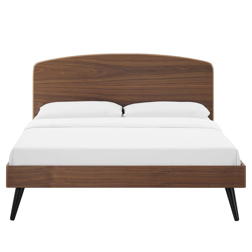 MOD-6254-WAL Bronwen Wood Queen Platform Bed by Modway