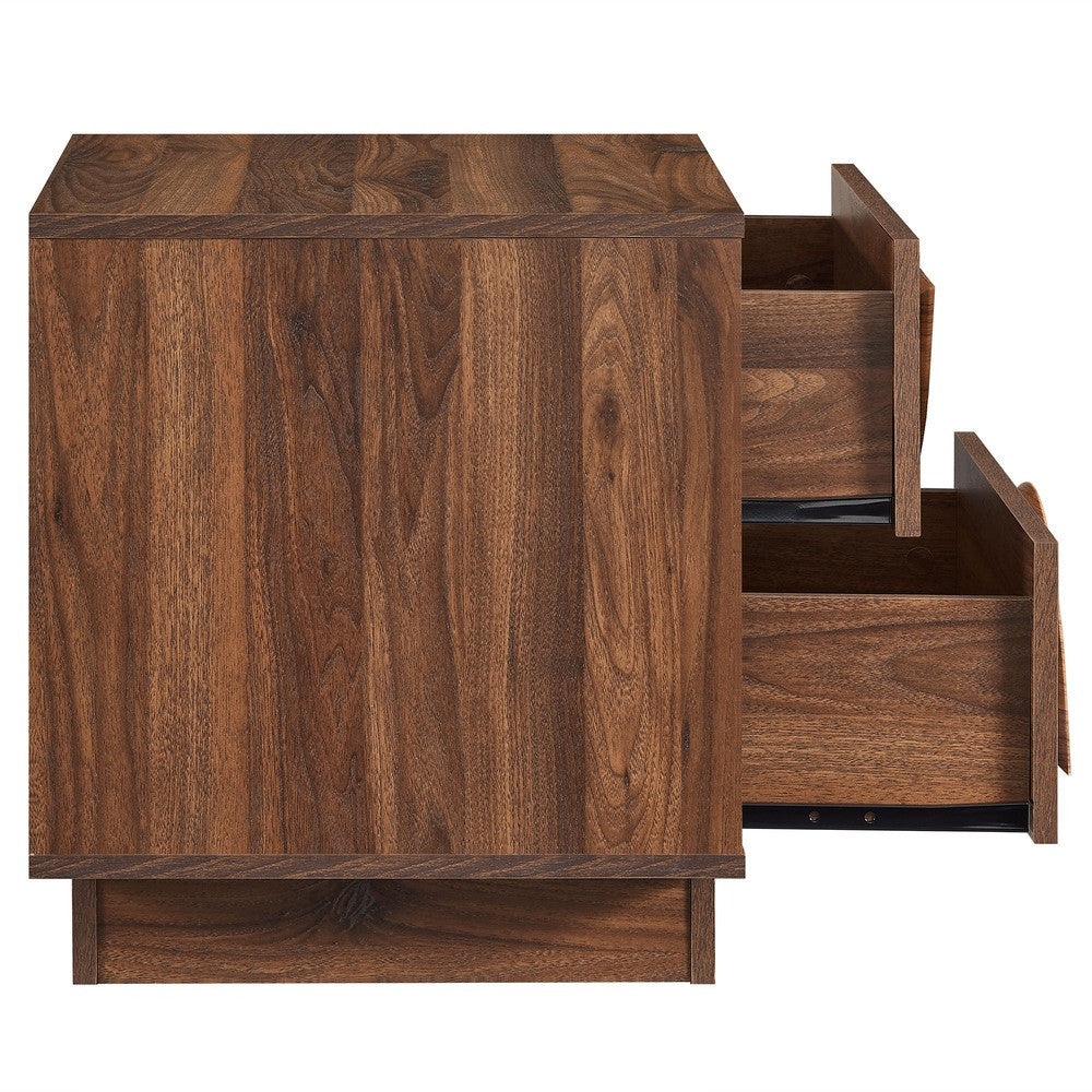 MOD-7162-WAL Bulwark 2-Drawer Nightstand by Modway