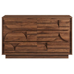 MOD-7163-WAL Bulwark 6-Drawer Dresser by Modway
