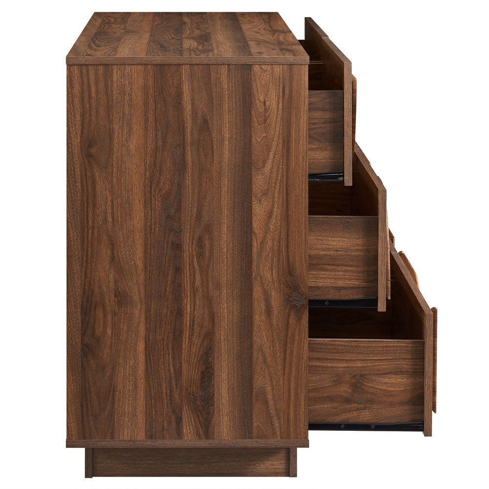 MOD-7163-WAL Bulwark 6-Drawer Dresser by Modway