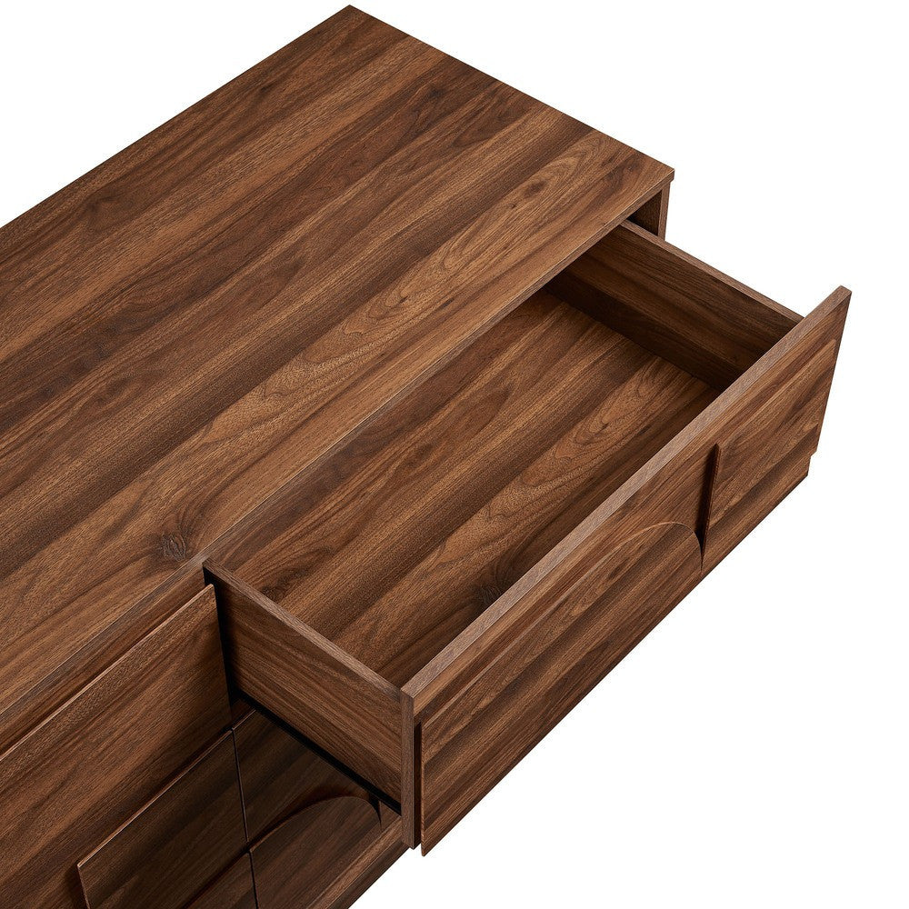 MOD-7163-WAL Bulwark 6-Drawer Dresser by Modway