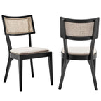 Modway Caledonia Fabric Upholstered Wood Dining Chair Set of 2 by Modway-EEI-6080