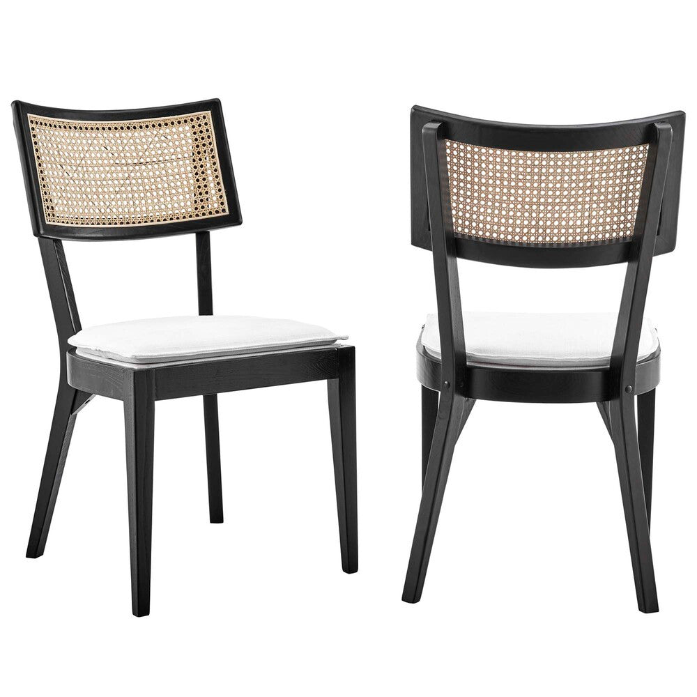 Modway Caledonia Fabric Upholstered Wood Dining Chair Set of 2 by Modway-EEI-6080