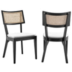 Modway Caledonia Fabric Upholstered Wood Dining Chair Set of 2 by Modway-EEI-6080