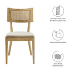 Modway Caledonia Fabric Upholstered Wood Dining Chair Set of 2 by Modway-EEI-6080