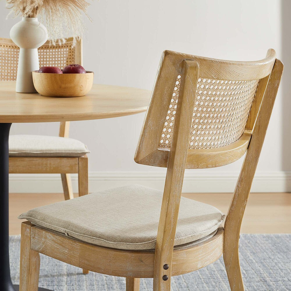 Modway Caledonia Fabric Upholstered Wood Dining Chair Set of 2 by Modway-EEI-6080