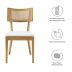 Modway Caledonia Fabric Upholstered Wood Dining Chair Set of 2 by Modway-EEI-6080