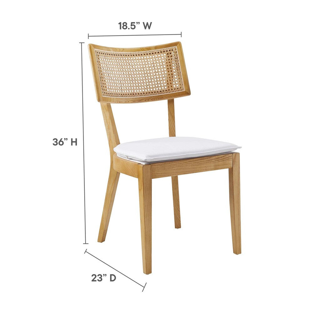 Modway Caledonia Fabric Upholstered Wood Dining Chair Set of 2 by Modway-EEI-6080