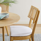 Modway Caledonia Fabric Upholstered Wood Dining Chair Set of 2 by Modway-EEI-6080