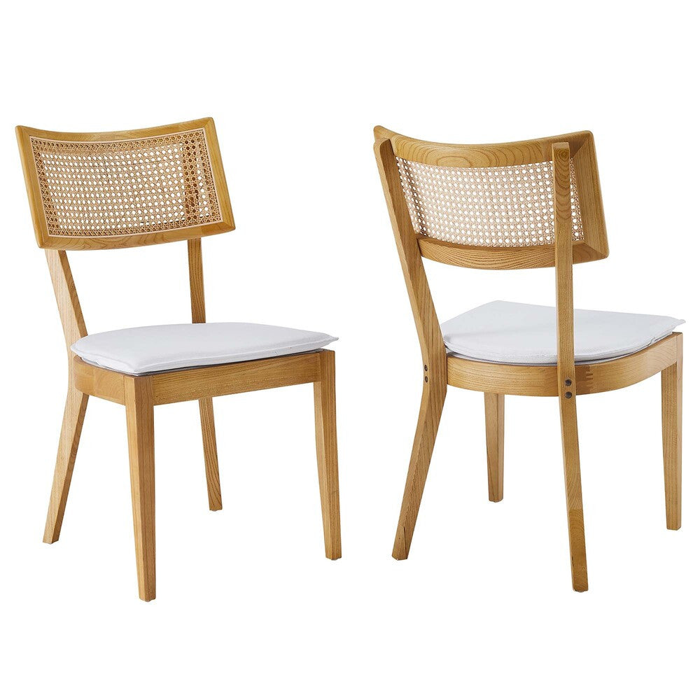 Modway Caledonia Fabric Upholstered Wood Dining Chair Set of 2 by Modway-EEI-6080