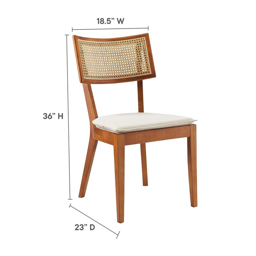 Modway Caledonia Fabric Upholstered Wood Dining Chair Set of 2 by Modway-EEI-6080