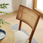 Modway Caledonia Fabric Upholstered Wood Dining Chair Set of 2 by Modway-EEI-6080